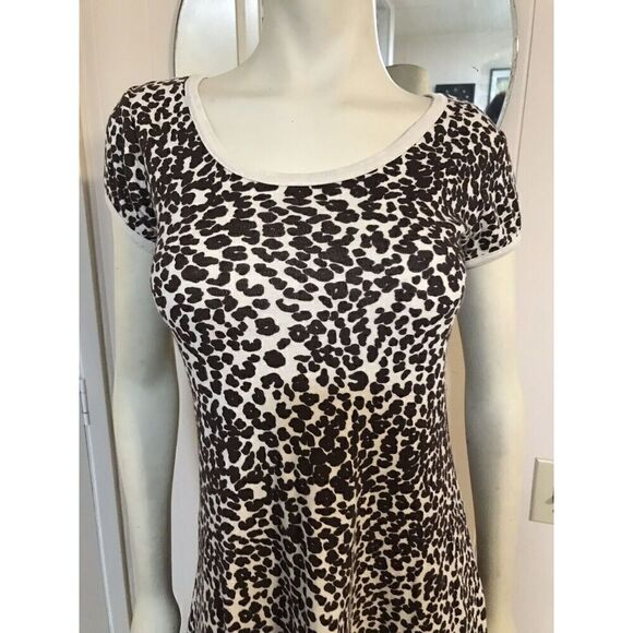 Earthlings Ojai Big Girls Size Large Organic Cotton Leopard Print Dress - Picture 2 of 6